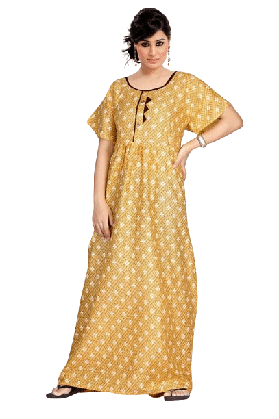 Authenzaa Women Nighty SMWN031 Beige 