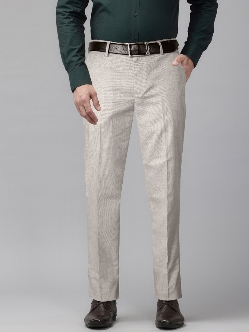 Authenzaa Men Formal Trouser SFFT003 Light Grey 