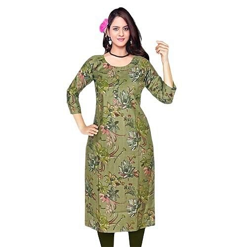 Authenzaa Women Kurti HTKT006 Green 