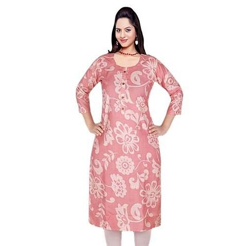 Authenzaa Women Kurti HTKT009 Pink 