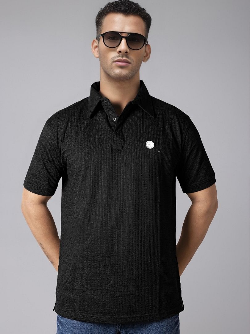 Authenzaa Men Polo T-Shirt GKPT001 Black 