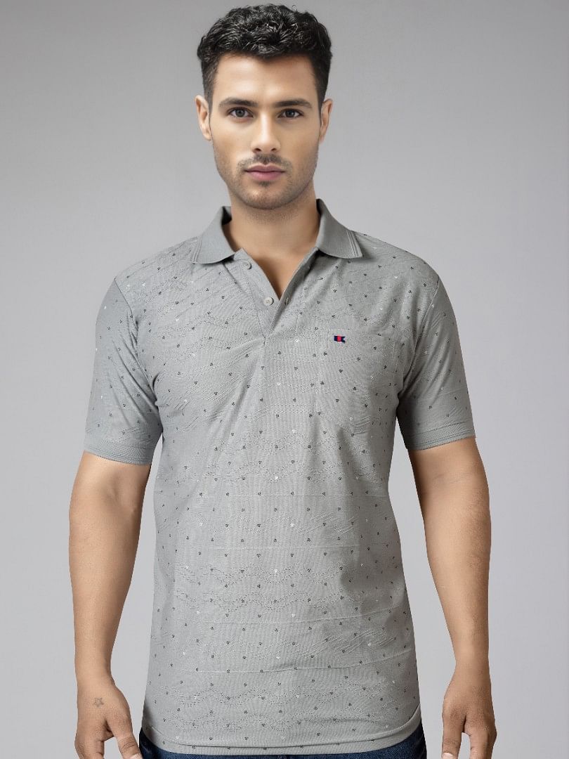 Authenzaa Men Polo T-Shirt GKPT014 Cement 