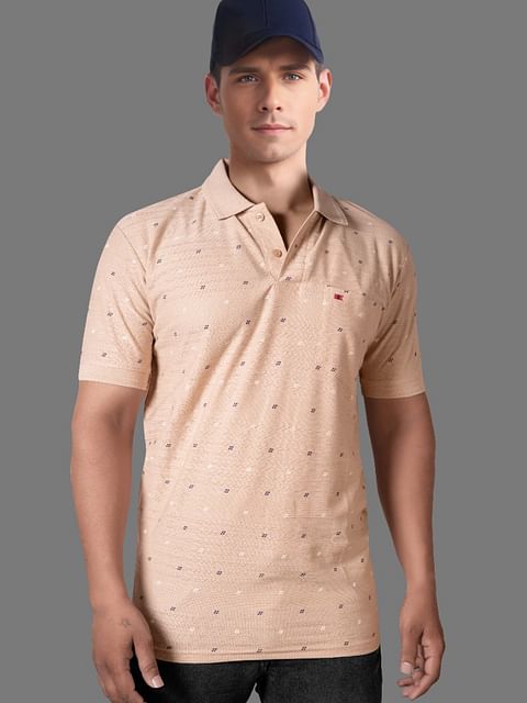 Authenzaa Men Polo T-Shirt GKPT016 Beige 