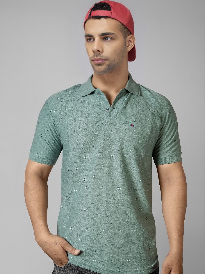 Authenzaa Men Polo T-Shirt GKPT017 Light Green 