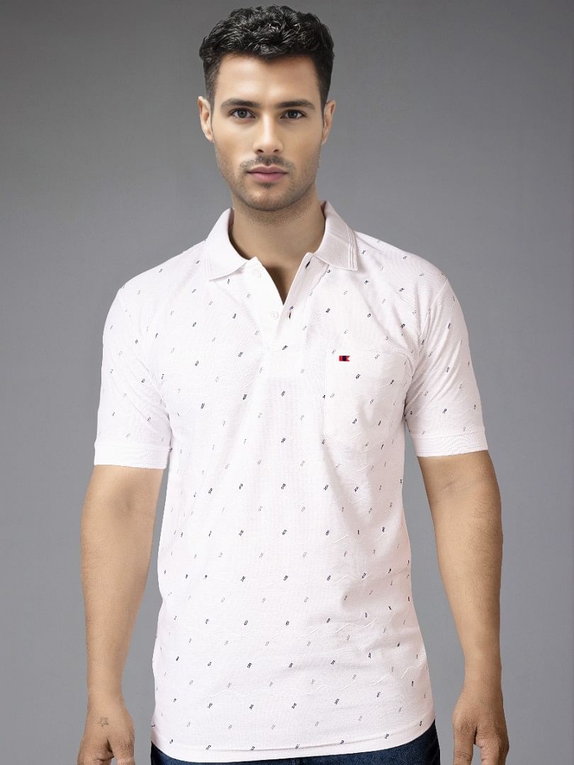 Authenzaa Men Polo T-Shirt GKPT013 White 