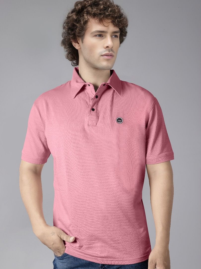 Authenzaa Men Polo T-Shirt GKPT005 Peach 