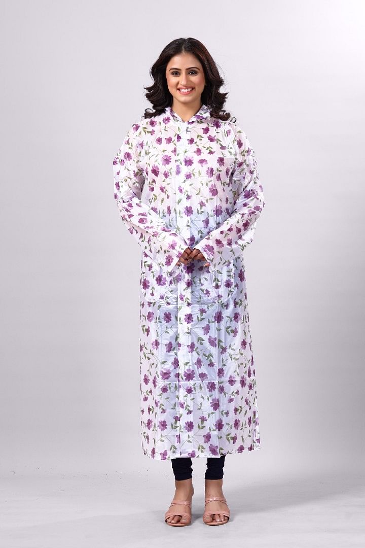 WOMENS-RAIN COAT-CS-RC0005, SILVER