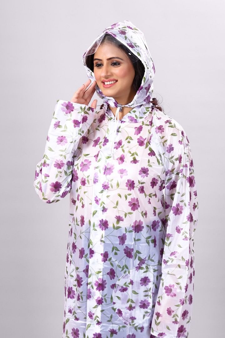 WOMENS-RAIN COAT-CS-RC0005, SILVER