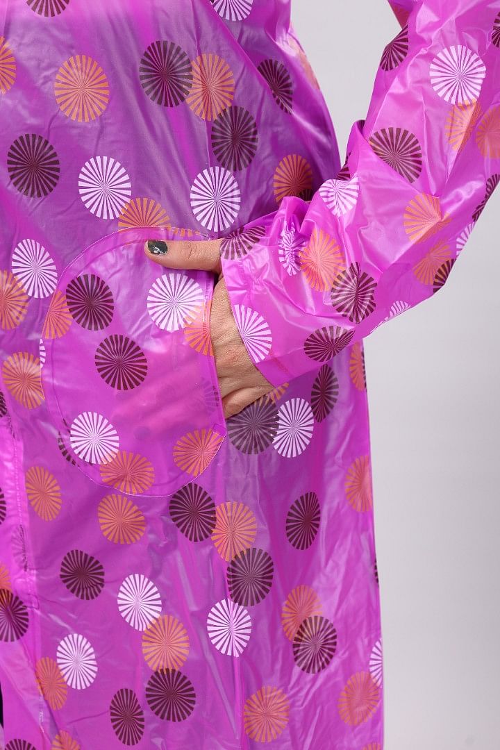 Authenzaa Women Raincoat NAWR001 Pink 