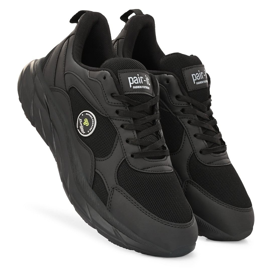 Pair-it Men Velocity Sports Shoes 001 Black