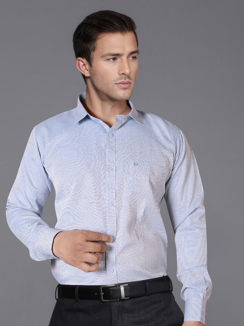 Authenzaa Men Formal Shirt ITFS022 Blue 3 