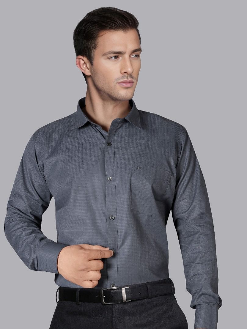 Authenzaa Men Formal Shirt ITFS019 Grey 