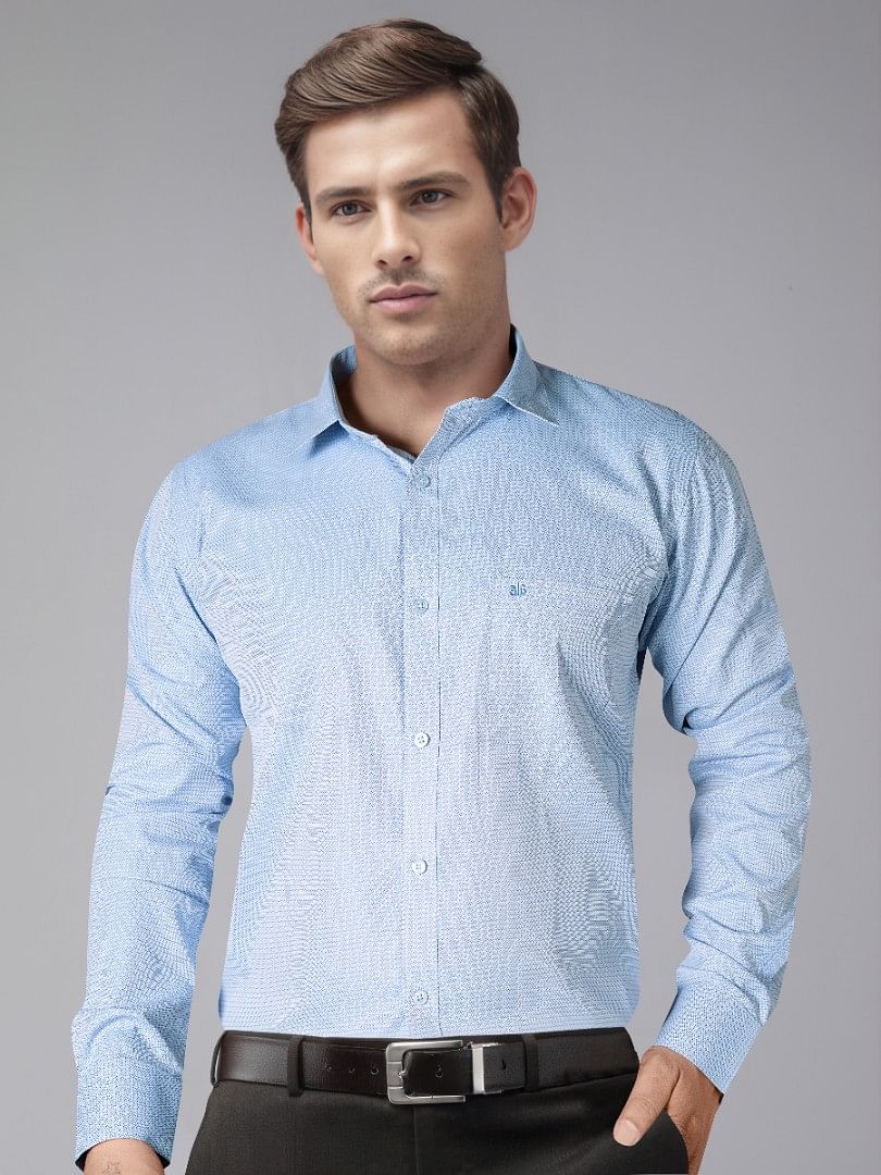 Authenzaa Men Formal Shirt ITFS020 Blue 1 