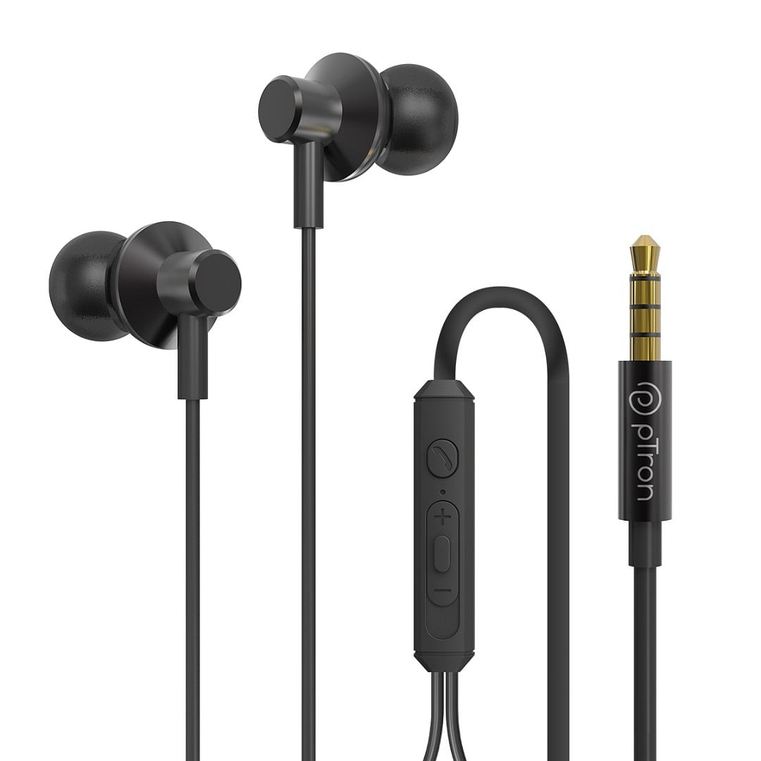 pTron Rhythm 3.5 mm (Aux) Wired Earphones with Powerful Bass