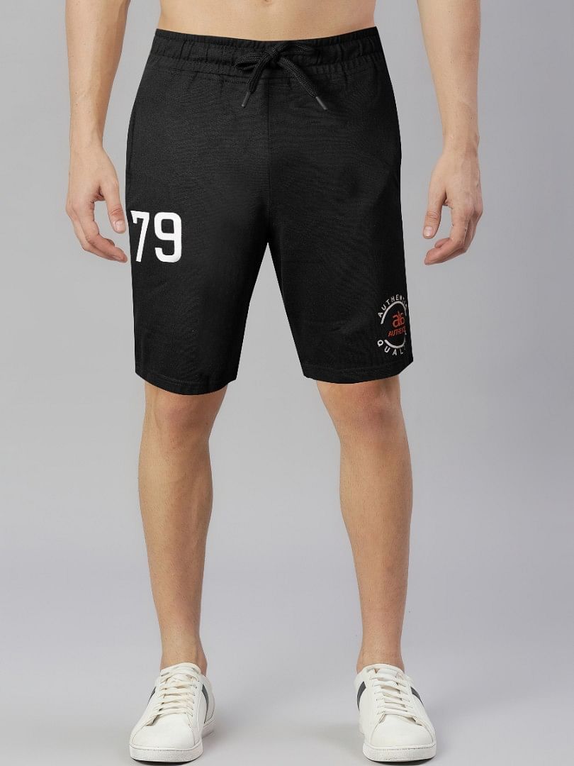 Authenzaa Men Casual Bermuda CS-TB005 Black