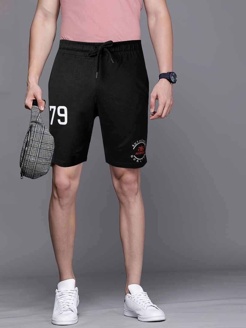 Authenzaa Men Casual Bermuda CS-TB004  BLACK 