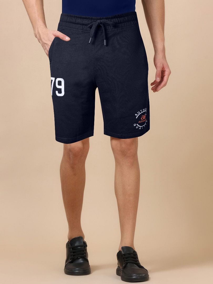 Authenzaa Men Casual Bermuda CS-TB004-Navy