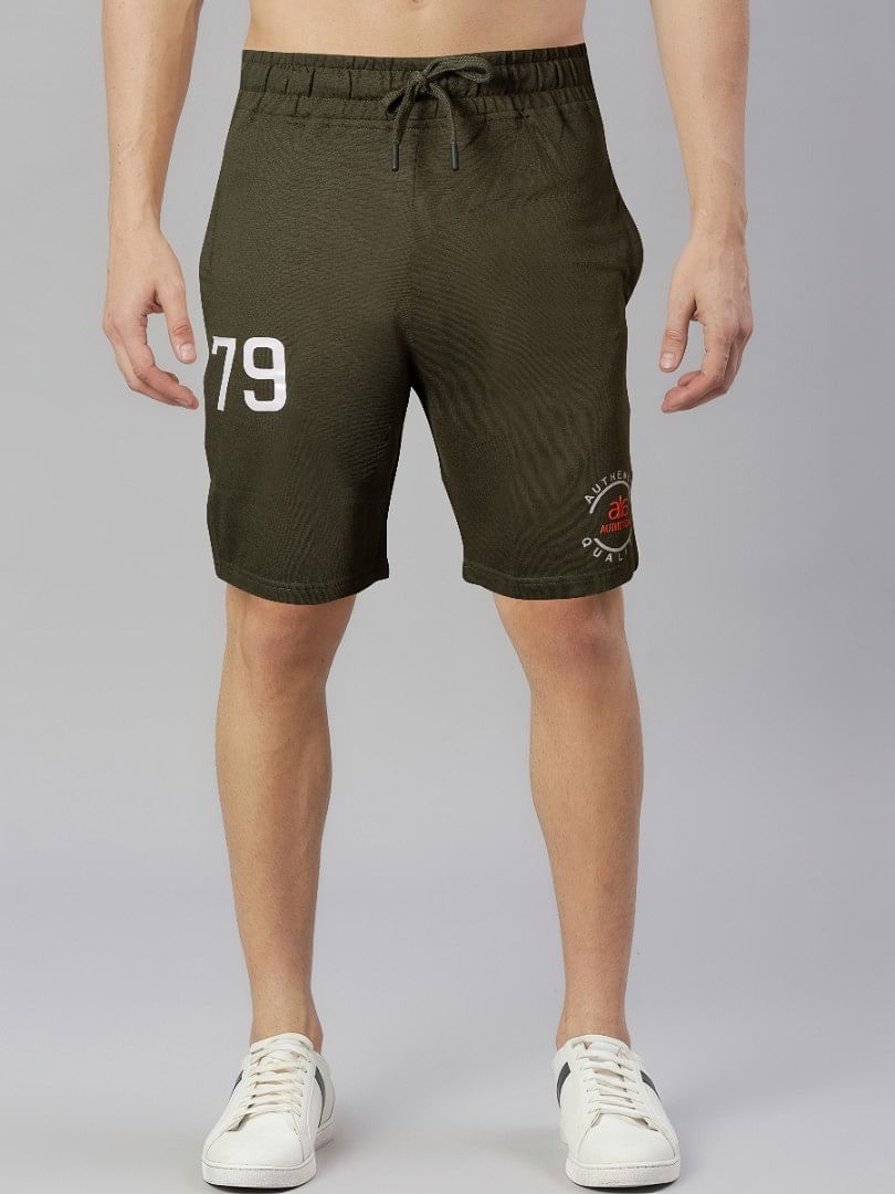 Authenzaa Men casual Bermuda CS-TB004-Olive