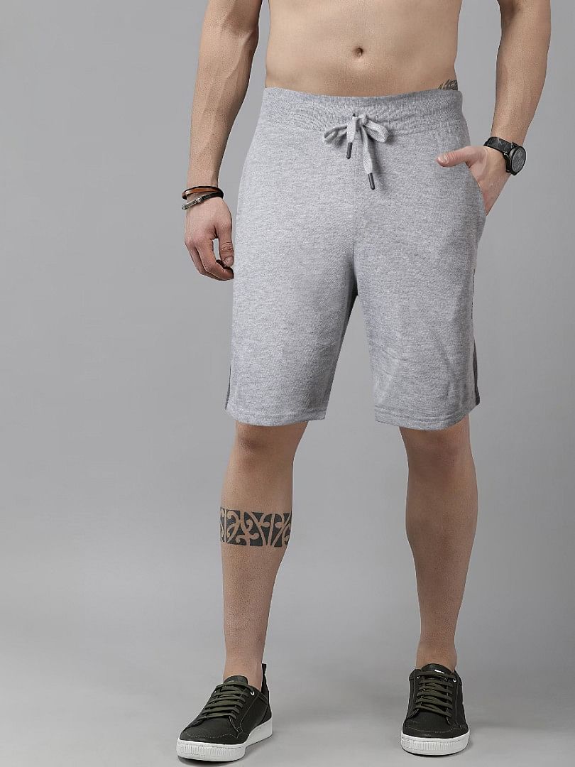 Authenzaa Men Casual Bermuda CS-TB002 Light Grey 