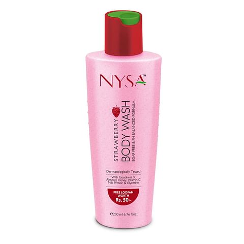 Nysa Strawberry Body Wash, 200 ml