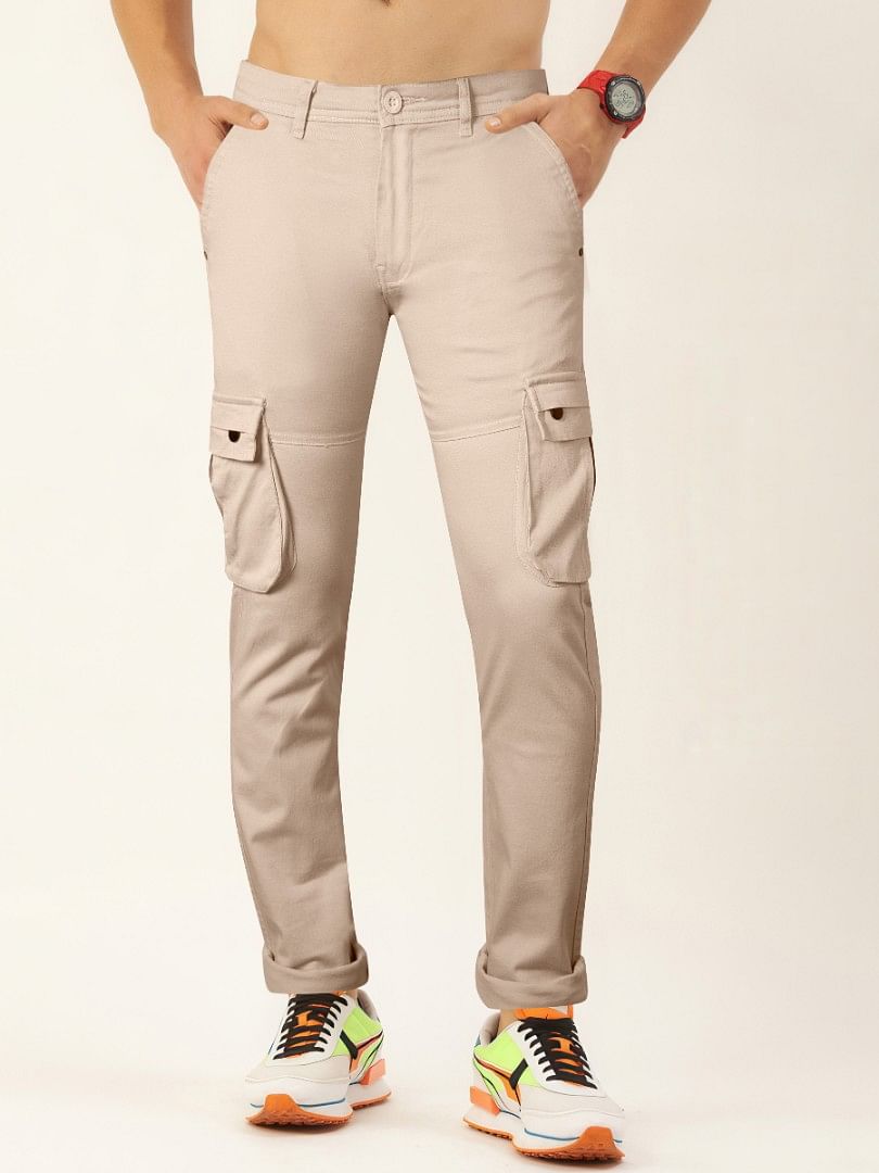 Authenzaa Men Cargo Pant 4SCP020 Beige 