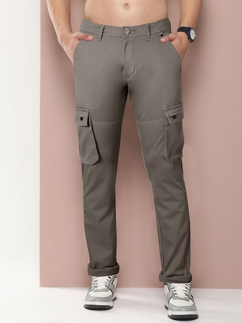 Authenzaa Men Cargo Pant 4SCP021 Mid Grey 