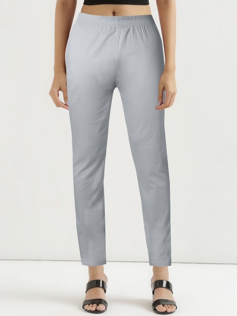 Authenzaa Women Kurti Pant GHKP002 Dark Grey 