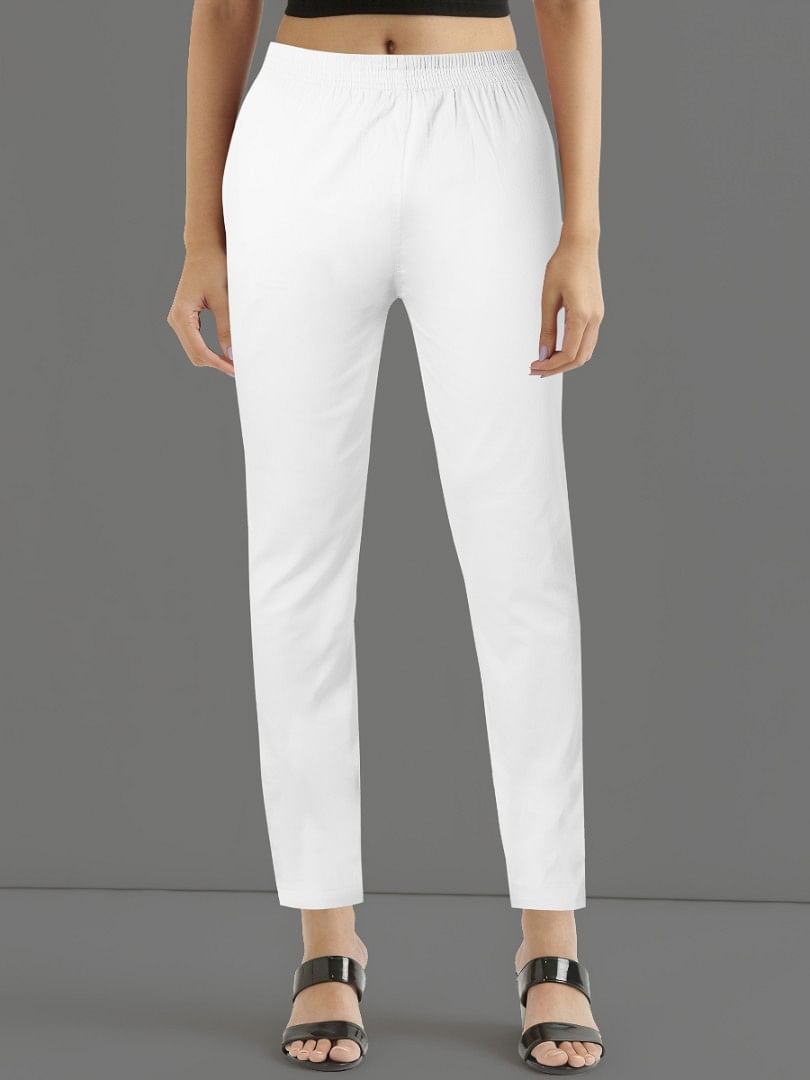 Authenzaa Women Kurti Pant GHKP006 White 