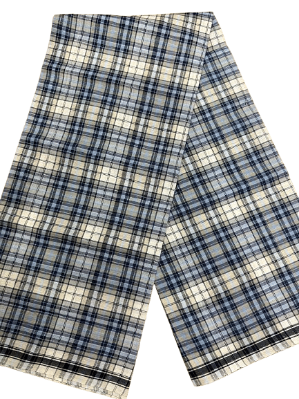 Authenzaa Men Checks Lungi BMCL006 Sky Blue Chex 