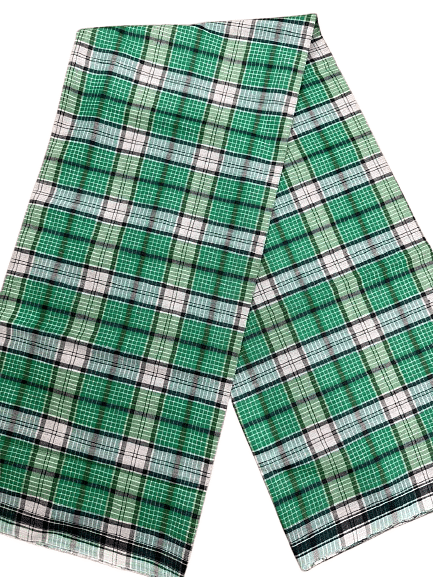 Authenzaa Men Checks Lungi BMCL005 Green Black 