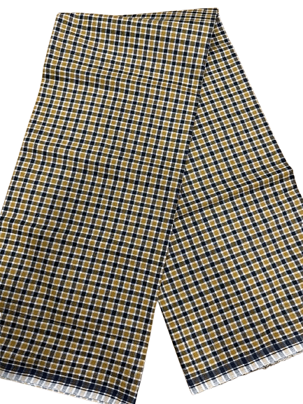 Authenzaa Men Checks Lungi BMCL005 Golden Chex 