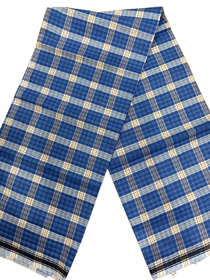 Authenzaa Men Checks Lungi BMCL005 Royal Blue Chex 