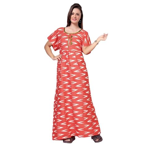 Authenzaa Women Nighty SMWN034 Coral 