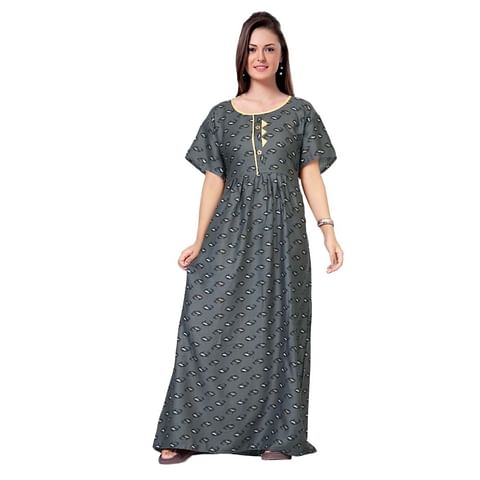 Authenzaa Women Nighty SMWN034 Grey 