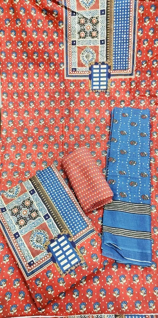 Authenzaa Women Kurti Dress Material GDWDM001 Multi 5 