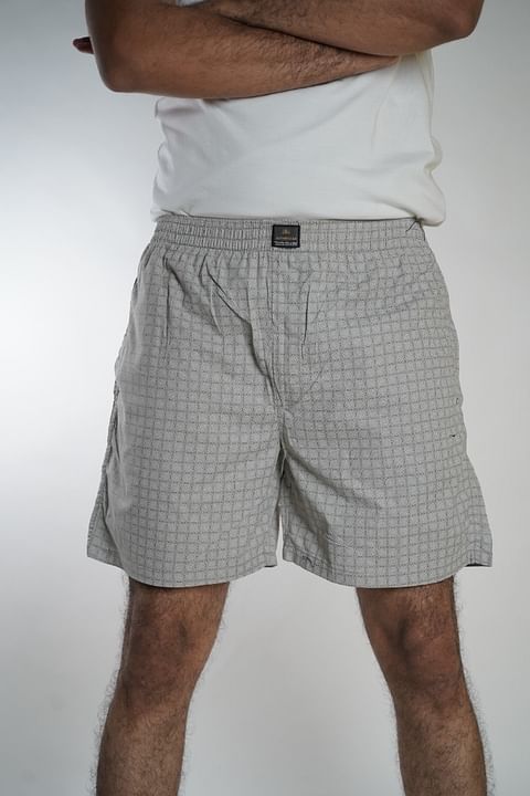 Authenzaa Men Boxer Sports SAMS002 Grey 
