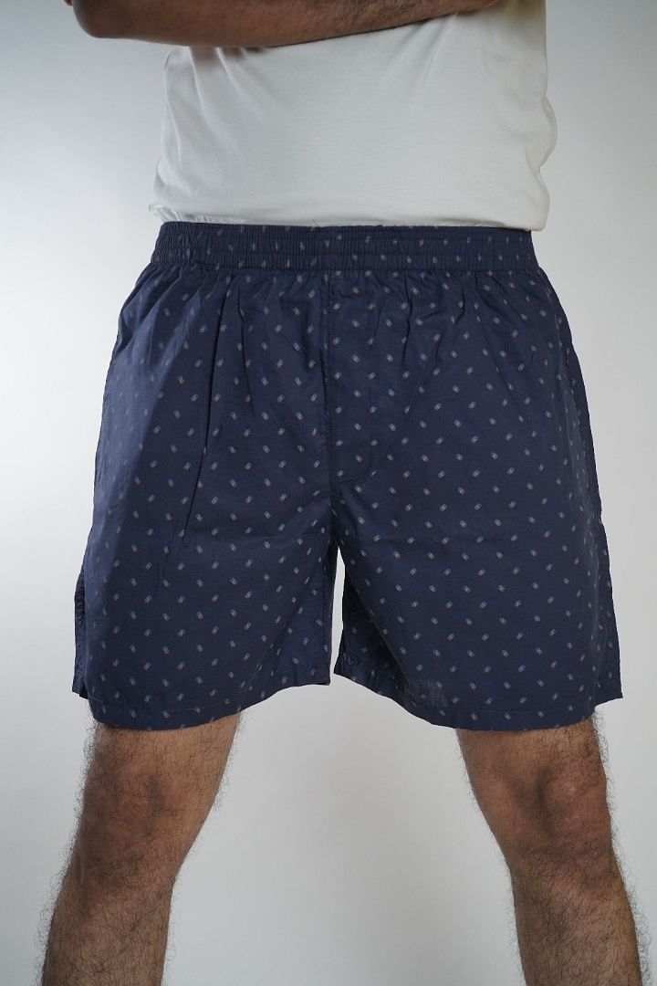 Authenzaa Men Boxer Sports SAMS007 Navy Blue 