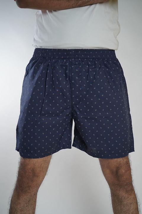 Authenzaa Men Boxer Sports SAMS007 Navy Blue 