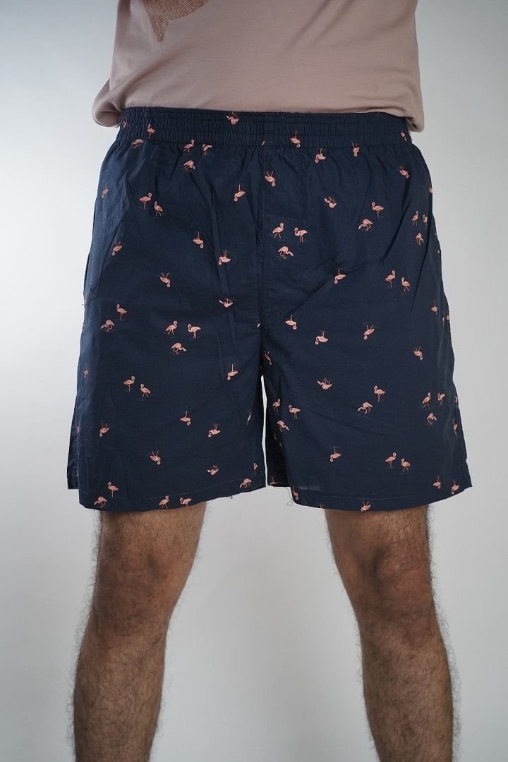 Authenzaa Men Boxer Sports SAMS009 Navy Blue 