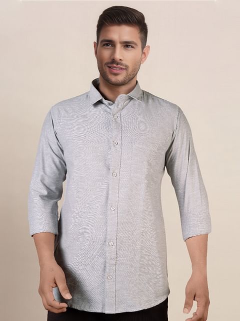 Authenzaa Men Casual Shirt SFCS067 Grey 