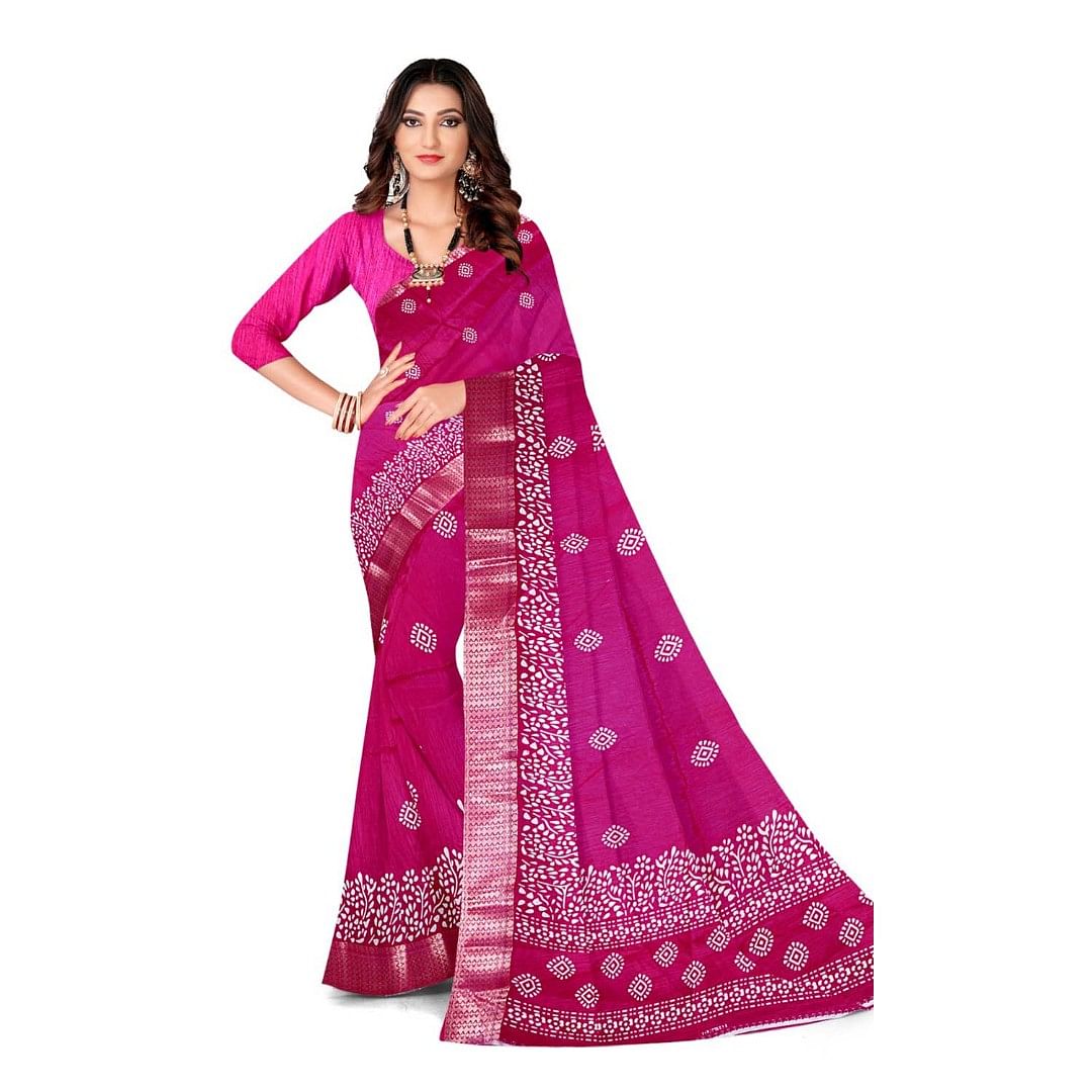 Authenzaa Women Saree ASWS131 Rani 