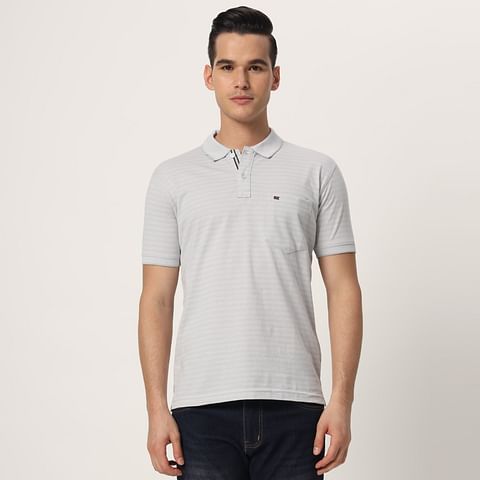 Authenzaa Men Polo T-Shirt GKPT025 Moon Grey 