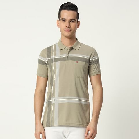 Authenzaa Men Polo T-Shirt GKPT021 Sage Green 