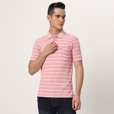 Authenzaa Men Polo T-Shirt GKPT030 Pink 