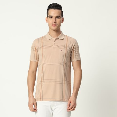 Authenzaa Men Polo T-Shirt GKPT024 Beige 