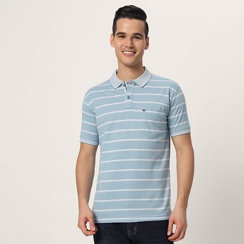 Authenzaa Men Polo T-Shirt GKPT028 Airforce 