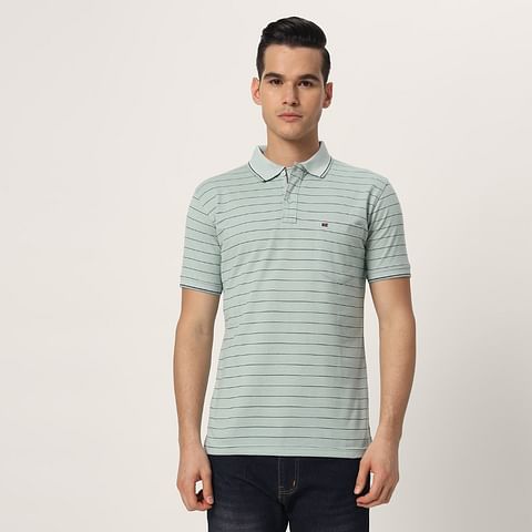 Authenzaa Men Polo T-Shirt GKPT029 Mid Green 