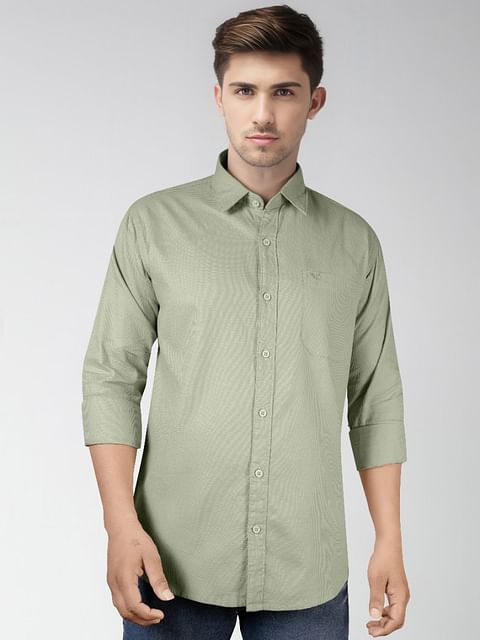 Authenzaa Men Casual Shirt SFCS187 Sage 