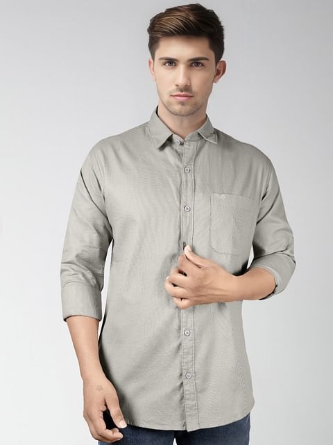 Authenzaa Men Casual Shirt SFCS184 Grey 
