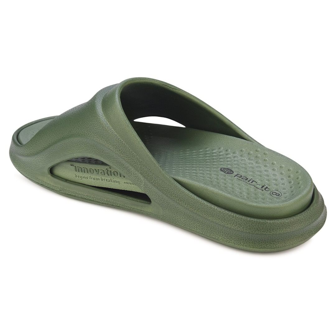 Pair-it Pair-it Men Slider YP-03 Olive Green